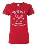 Ladies Hannibals Family Restaurant Love To Have You For Dinner DT T-Shirt Tee