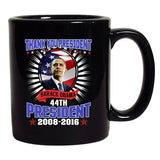 Thank You President Barack Obama 44th President Flag Black DT Coffee 11 Oz Mug