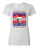 Ladies New Trump President Make Christmas Great Again Xmas Funny DT T-Shirt Tee
