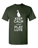 City Shirts Keep Calm And Play Lute String Music Lovers DT Adult T-Shirts Tee