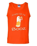 New I'm Here For The Booz Ghost Halloween Funny Costume DT Adult Tank Top