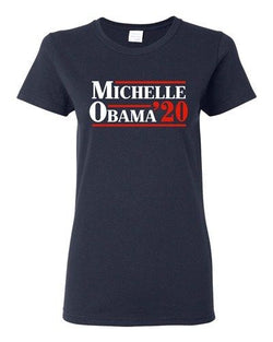Ladies Michelle Obama '20 First Lady USA President Political DT T-Shirt Tee