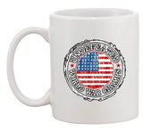 Undefeated World War Champ Belt USA America Patriotic Power DT White Coffee Mug