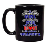 There's Girl Who Completely Stole My Heart Grandpa DT Black Coffee 11 Oz Mug