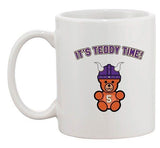 It's Teddy Time Minnesota Football Purple Sports Fan DT Ceramic White Coffee Mug