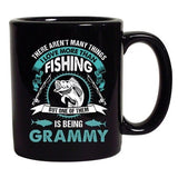 I Love More Than Fishing But One Of Them Being Grammy DT Coffee 11 Oz Black Mug