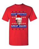 New Trump President Make Christmas Great Again Ugly Xmas Adult DT T-Shirt Tee