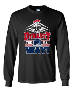 Long Sleeve Adult T-Shirt Dynasty The New England Way Football Sports Champs DT