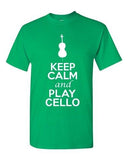 City Shirts Keep Calm And Play Cello String Music Lovers DT Adult T-Shirts Tee