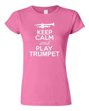 City Shirts Junior Keep Calm And Play Trumpet Brass Music Lover DT T-Shirt Tee