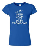 City Shirts Junior Keep Calm And Play Trombone Brass Music Lover DT T-Shirt Tee