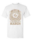 Pisces All Men Are Created Equal Best Born In March Funny Adult DT T-Shirt Tee