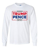 Long Sleeve Adult T-Shirt Trump Pence 2016 Vote USA Campaign Election (B) DT