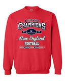 New World Champion 5-Time New England Football Sports DT Crewneck Sweatshirt