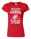 Junior I Rather Have A Bad Day Fishing Than A Good Day At Work DT T-Shirt Tee