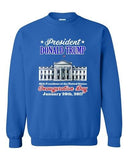 Donald Trump White House Inauguration Day 45th President DT Crewneck Sweatshirt