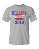 Hilliary Prison 2016 Hillary Liar Flag President Political DT Adult T-Shirt Tee