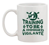 Training To Be A Hooded Vigilante Arrow Comic TV DT Ceramic White Coffee Mug