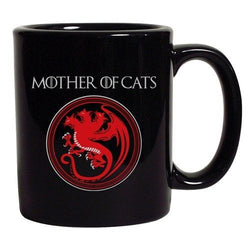 Mother Of Cats Pet Animals Dragons TV Funny Parody DT Coffee 11 Oz Black Mug