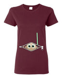 Ladies Baby Lightsabers Sword Weapons Movie TV Funny Parody DT T-Shirt Tee
