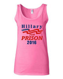 Junior Hillary For Prison 2016 President Election Politics Sleeveless Tank Top