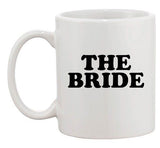 The Bride Groom Wedding Husband Wife Love Funny Humor Ceramic White Coffee Mug