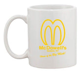 McDowell's Restaurant Queens NY Funny Parody Movie DT Ceramic White Coffee Mug