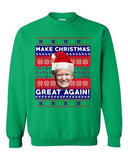 New Trump President Make Christmas Great Again Xmas Funny DT Crewneck Sweatshirt