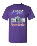 Donald Trump White House Inauguration Day 45th President Adult DT T-Shirt Tee