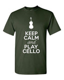 City Shirts Keep Calm And Play Cello String Music Lovers DT Adult T-Shirts Tee