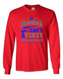 Long Sleeve Adult T-Shirt If Grandpa Can't Fix It No one Can Mechanic Funny DT