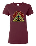 Ladies Yoga Meditation Elements Relax Energy DT T-Shirt Tee