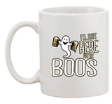 I'm Just Here for the Boos Funny Halloween Drinking Beer DT White Coffee Mug