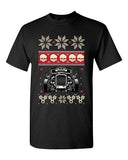 Skull Vintage Car Race Ugly Christmas Holiday Gift Funny Adult DT T-Shirt Tee