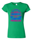 Junior Just Another Wine Drinker with a Camping Problem Funny DT T-Shirt Tee