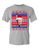 New Trump President Make Christmas Great Again Ugly Xmas Adult DT T-Shirt Tee