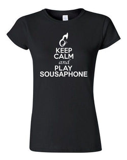 City Shirts Junior Keep Calm And Play Sousaphone Music Lover DT T-Shirt Tee