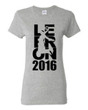Ladies 2016 Lebron 23 Cleveland Sports King MVP Ball Basketball DT T-Shirt Tee