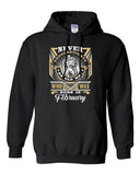 Never Underestimate Who Was Born In February Old Man Funny DT Sweatshirt Hoodie