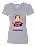 V-Neck Ladies Hillary Is My Homegirl Vote President 2016 Election T-Shirt Tee