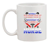 Only The Best Kind Of Grandpa Raises A Nurse Funny Ceramic White Coffee Mug