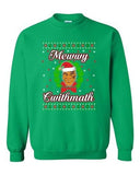 Mewwy Cwithmath Xmas Tyson Boxer Ugly Christmas Funny DT Crewneck Sweatshirt