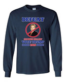 Long Sleeve Adult T-Shirt Defeat Crooked Hillary Vote Trump 2016 President DT