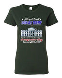 Ladies Donald Trump White House Inauguration Day 45th President DT T-Shirt Tee