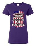 Ladies She Was Warned Given Explanation Nevertheless She Persisted DT T-Shirt