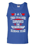 This Teacher Survived 2016-2017 School Year Dab Fidget Funny DT Adult Tank Top