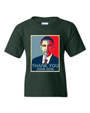 New Thank You President Obama United States America USA DT Youth T-Shirt Tee