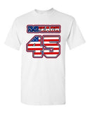 Impeach 45 President Donald USA American Flag Political DT Adult T-Shirt Tee