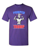 Pumped For Trump Vote President 2016 USA Campaign Political DT Adult T-Shirt Tee