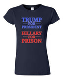 Junior Trump for President Hillary For Prison USA 2016 Political DT T-Shirt Tee
